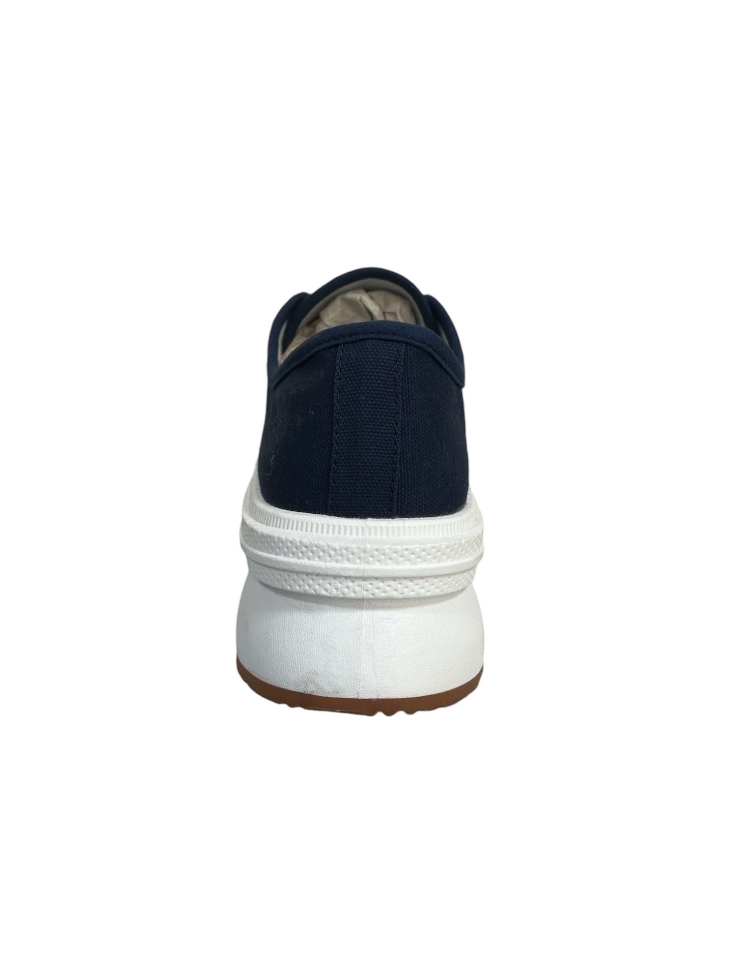 Walia Navy Women's Canvas Sneakers with Chunky Sole