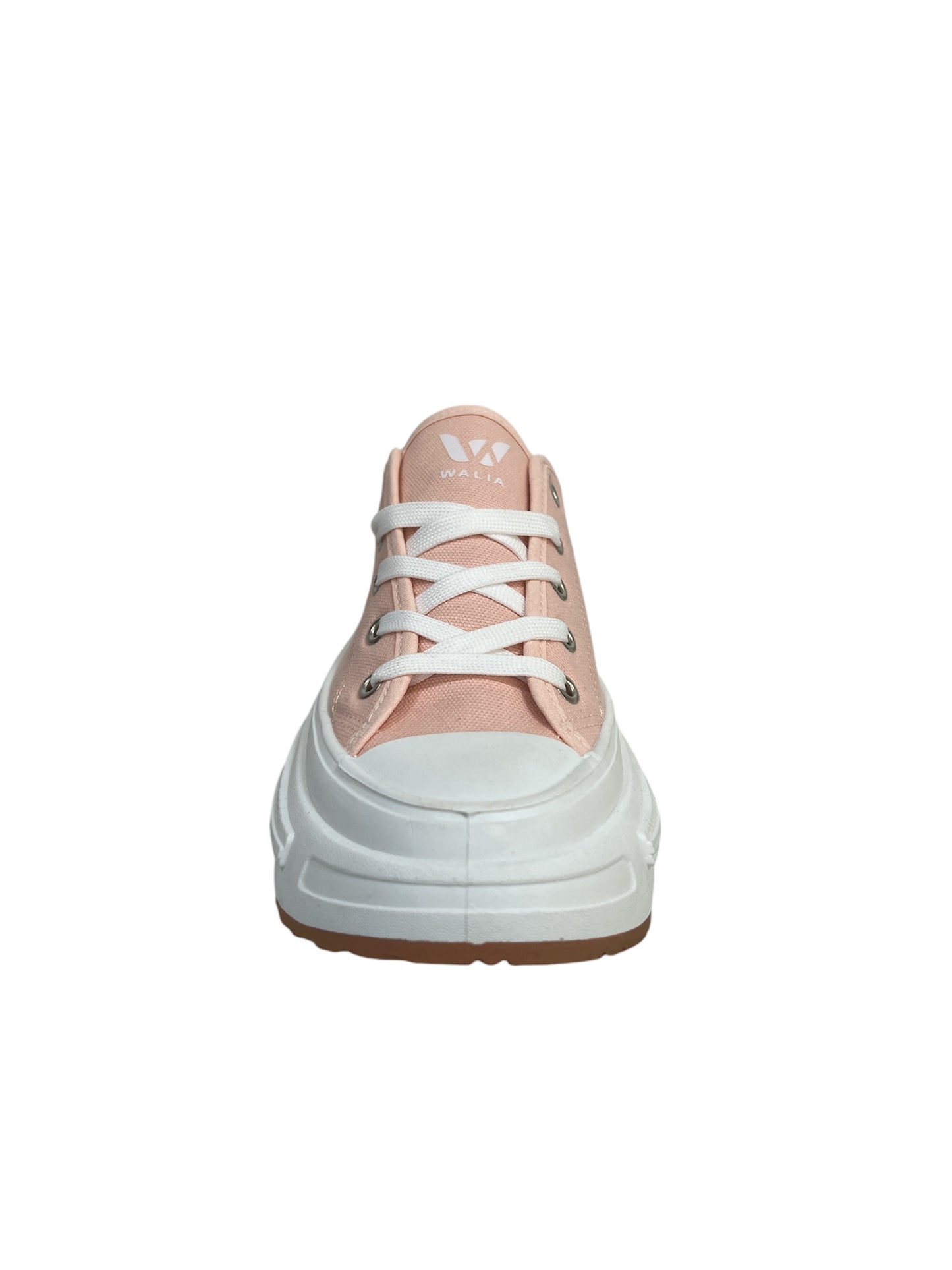 Walia Pink Women's Canvas Sneakers with Chunky Sole